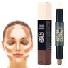 Palo de Contorno 2 en 1 Maquillaje Highlight Shading Kit Natural  Bronzer, Double Head Contour Concealer Highlighter Waterproof Long Lasting (2)      