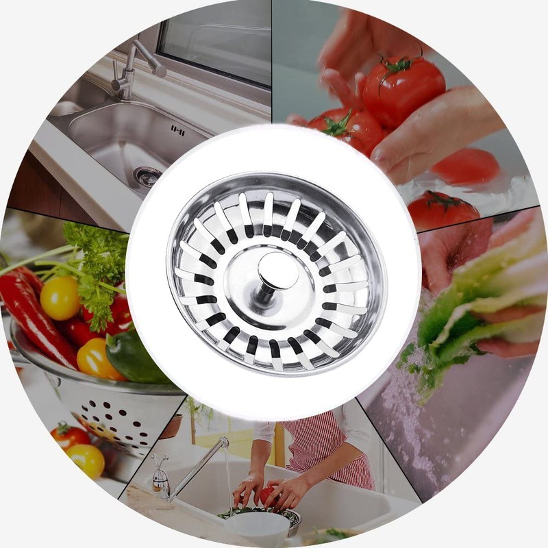 Tomario Kitchen Sink Strainer Plug Stainless Steel Thicken Hole Diameter