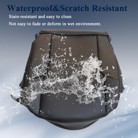 NLQR Black Front Passenger Side Bottom Microfiber Leather Seat Cover Replacement Compatible with Toyota 4Runner 2003 2004 2005 2006 2007 2008 2009