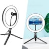 LED Ring Light 10 Levels Dimming Desktop Fill Lamp with