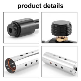 Wood Handle Camping Detachable GasTorch High Power Outdoor Portable Burners Charcoal Burning Tool Picnic BBQ Cooking Flamethrower