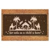 SILYHEART for Unto Us A Child is Born Coir Doormat
