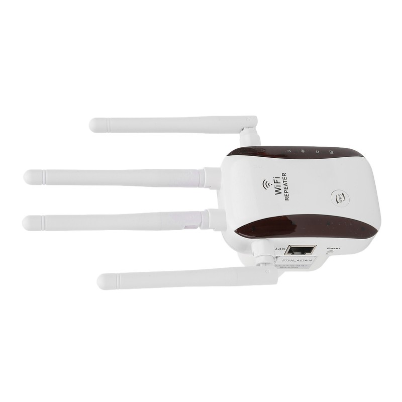 WiFi Range Extender 300Mbps 4 Antennas Wireless Signal Repeater Amplifier