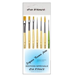 Davinci GH303 Junior Synthetics Round Series 303 GH304 Junior Synthetics Paint Brush Flat Series 304