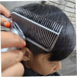 가정 이발 도구 헤어 빗 남성 앞머리 정리 셀프 미용 가위 보조 도구 머리 손질 Home Hair Cutting Tool Hair Comb Men's Bangs Trimming Self Beauty Scissor Assistant Tool Hair Styling