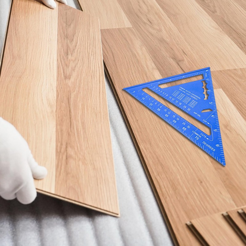 Beslands Aluminum 7-inch Rafter Square Carpenter Layout Tool Alloy Triangle