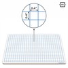 SCRIBBLEDO Dry Erase Grid Whiteboard 9" x 12" Double Sided