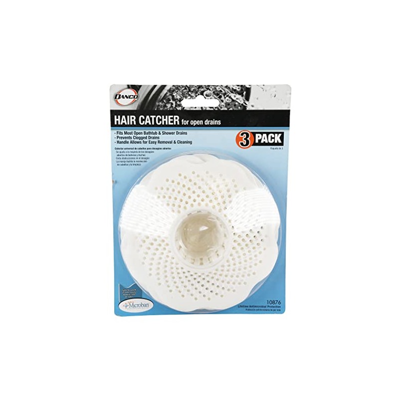 Danco Bathtub Drain Hair Catcher with In-Drain Basket and Strainer