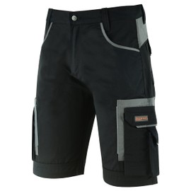 WrightFits Men Cargo Shorts -Work Shorts Safety Combat Summer Shorts - Multi Pockets - Triple Stitched - Durable Workwear (36W) Black