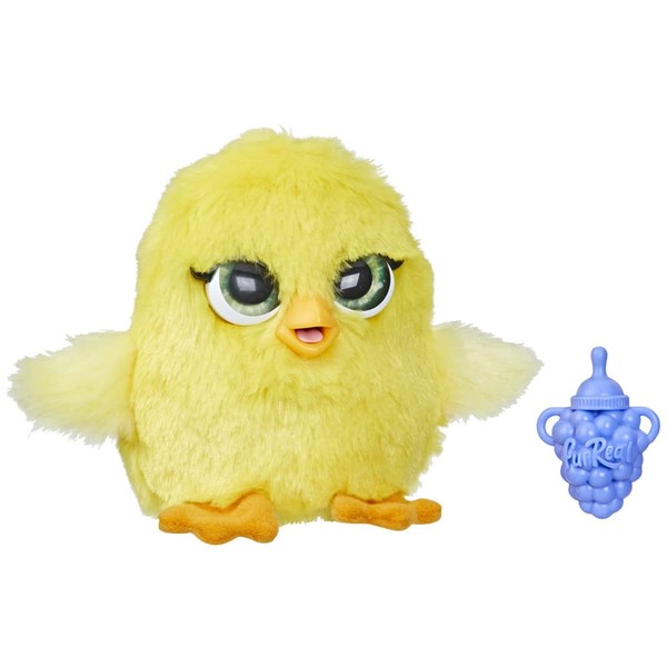 FurReal Fuzzalots Chick Interactive Animatronic Color-Change Toy, Electronic Pet with 25+ Sounds and Reactions, Toys for 4 Year Old Girls & Boys