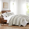 WDCOZY Beige 100% Cotton Oversized California King Size Quilt Bedding