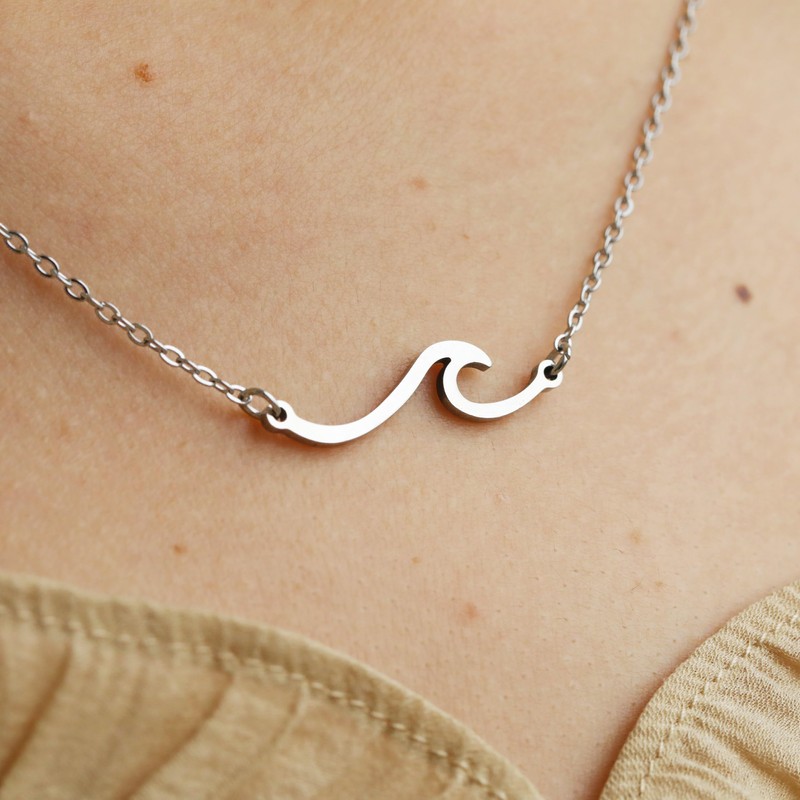 RZKING Niece Gifts From Auntie, Wave Necklace Gifts For Women