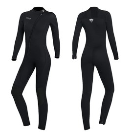 Wet Suits for Women Men Full Body 3MM Neoprene Wetsuit Diving Suit in Cold Water, Long Sleeves Front Zip Scuba Wetsuits One Piece Thermal Swimsuit for Surfing Snorkeling Kayaking Swimming Canoeing