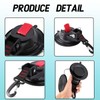 Pack of 2 Suction Cup Camping, Large Suction Cup Hooks,