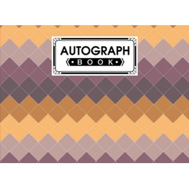 Autograph Book: Squares Cover | Autograph Book for Adults & Kids, 150 Blank Pages, Starlight Design, Keepsake, Size 8.25" x 6" By Margit Popp