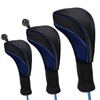 Trendbox Golf Head Cover, 3pc Set Golf Wood Club Headcovers