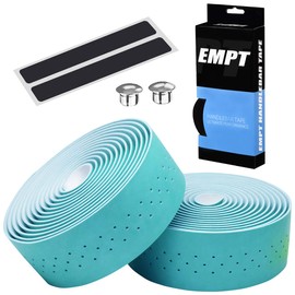 EMPT ES-JHT020 EVA Road Handlebar Tape, Cushion EVA Bar Tape, Road Pista Drop Handlebar Tape, *End Caps and End Tapes Included (Blue Sky PU Leatherette (Celeste))