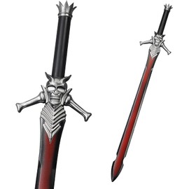 Blazing Steel Medieval Foam Sword Two Hand Sword Dante Devil Rebellion Red Queen (High Density Foam) (Rebellion)
