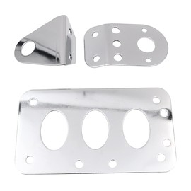 Shiwaki Motorcycle Side Mount Bracket Universal Taillight License Plate Holder turn signal bracket -Plating