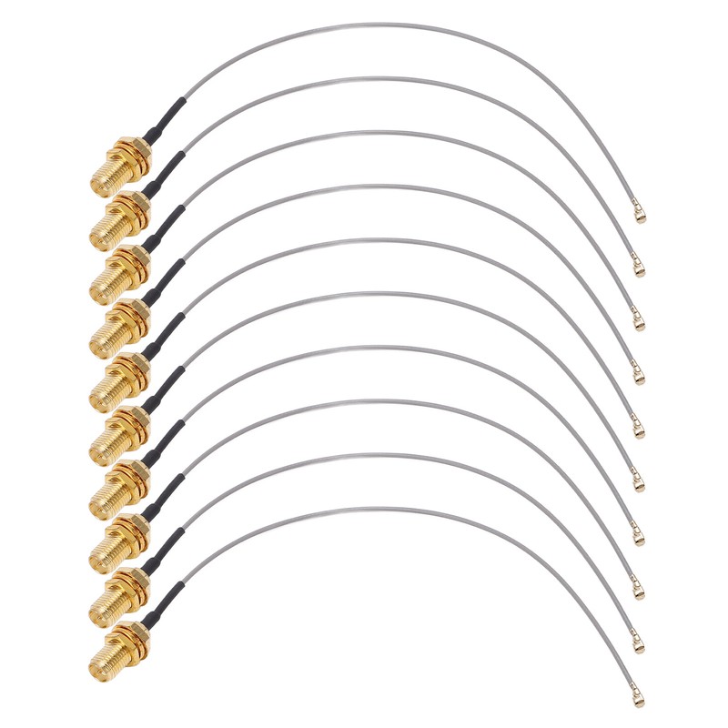 10PCS Coaxial Adapter Cable IPEX to SMA Male Interface RF