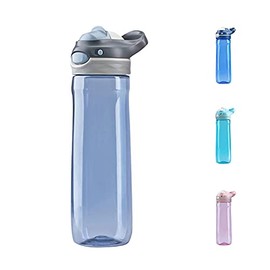 26oz Water Bottles With TRITAN, BPA FREE, Leakproof and One Hand Operation, Drink Quickly, Grey Water Bottle, DEARART