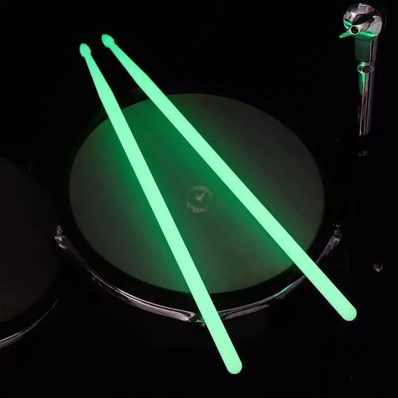 4 Pares Baquetas Luminosas Baquetas Para Tambor 5a Bateria Mixto