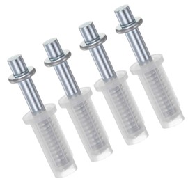 TOP-VIGOR 4Pcs Bifold Door Hardware Top Pivot 3/8 Inch Spring Loaded Bi-Fold Top Pivot for Folding Pocket Door Accordion Door