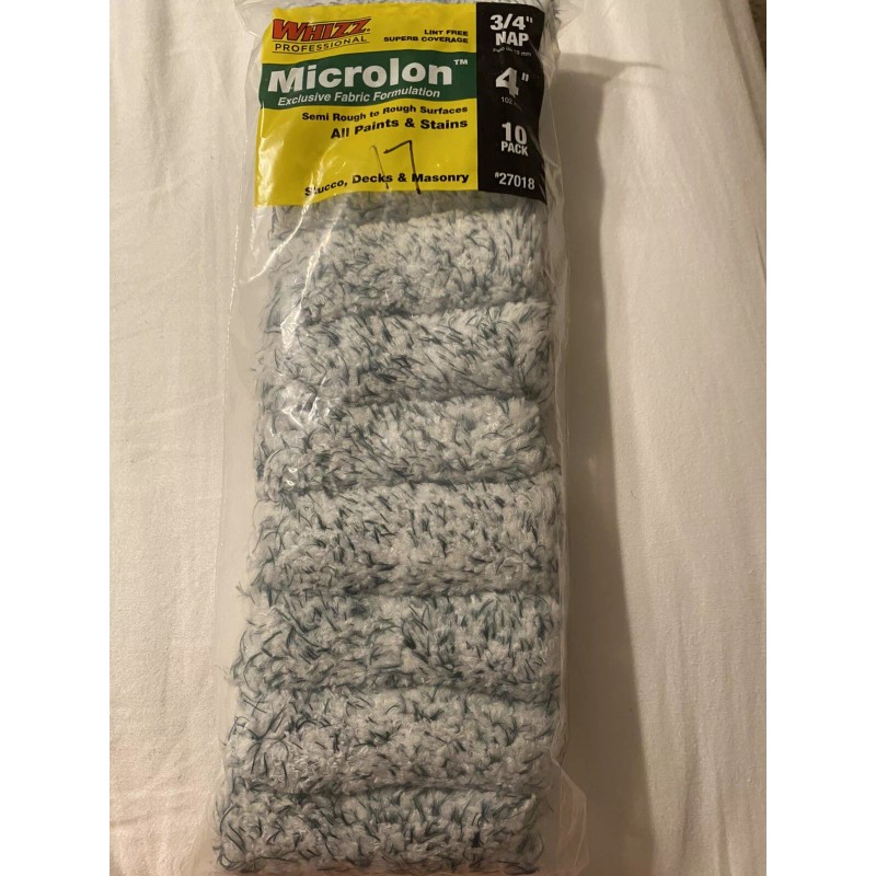 Whizz Professional Microlon 4” Roller Covers Semi Rough to Rough
