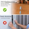Hennaja 4Pcs Leather Drawer Pulls,Handles Single Hole Dresser Knobs Cabinet