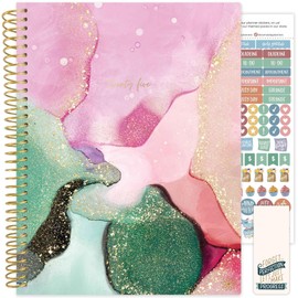 bloom daily planners 2025 (8.5" x 11") Calendar Year Day Planner (January 2025 - December 2025) - Weekly/Monthly Dated Agenda Organizer with Stickers & Tabs - Alcohol Ink