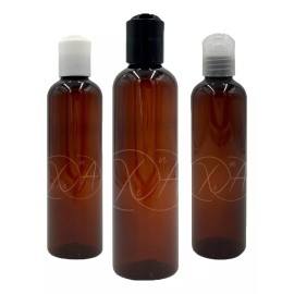 Xena Botellas Ambar 125 Ml Envases Frasco Pet Con Tapa Disco X 20