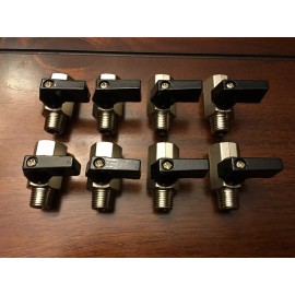 Unbranded/Generic Carpet Cleaning  1/4" Ball Shut-Off Valve (Set of 8) Carpet Cleaning Ball Valve