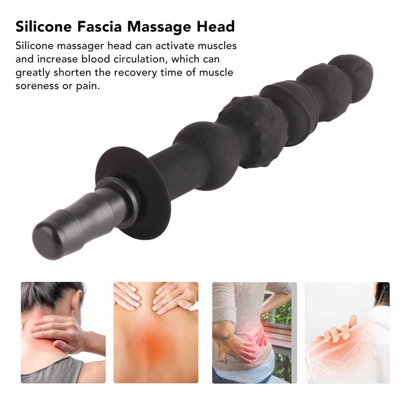 Fascia Massager Replacement Head Promote Recovery Waterproof Silicone Muscle Massager