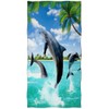 Violetpos Badetuch Hawaii Strand Delfine 70 cm x 140 cm