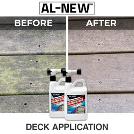 AL-NEW AL-NEW Outdoor Cleaner | Versatile Outdoor Cleaner 64oz Hose End Sprayer (Pack of 2) (Deck, Wood Fence, & Patio Outdoor Cleaner)