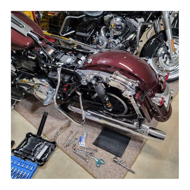 FreeAgain Heavy-Duty Saddlebag Bracket – Compatible with 2014-2021 Motorcycle Models,