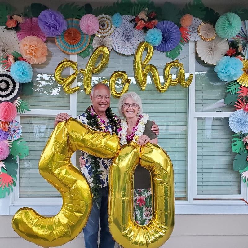 Number 25/52 Balloons for Birthday Party Decorations