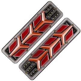 KACEPAR Car Truck Tail Light, LED Rear Brake Light, Reverse Signal Lamp, Fit for 12V-24V Lorries, Trucks, Trailers