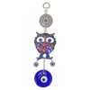 Blue Eye Owl Keychain Good Luck Beautiful Blessing Amulet Car