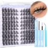 Mavphnee Cat Eye Lash Clusters Kit Spiky Cluster Eyelashes Kit