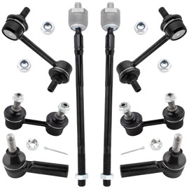 BOXI 8pcs Suspension Kit Front Rear Sway Bar Link Outer Inner Tie Rod Ends Fit 1993-2002 For Toyota Corolla / K9545 K90124 EV303 ES2382