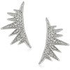 CC Skye The Lash Silver Ear Crawlers Earrings