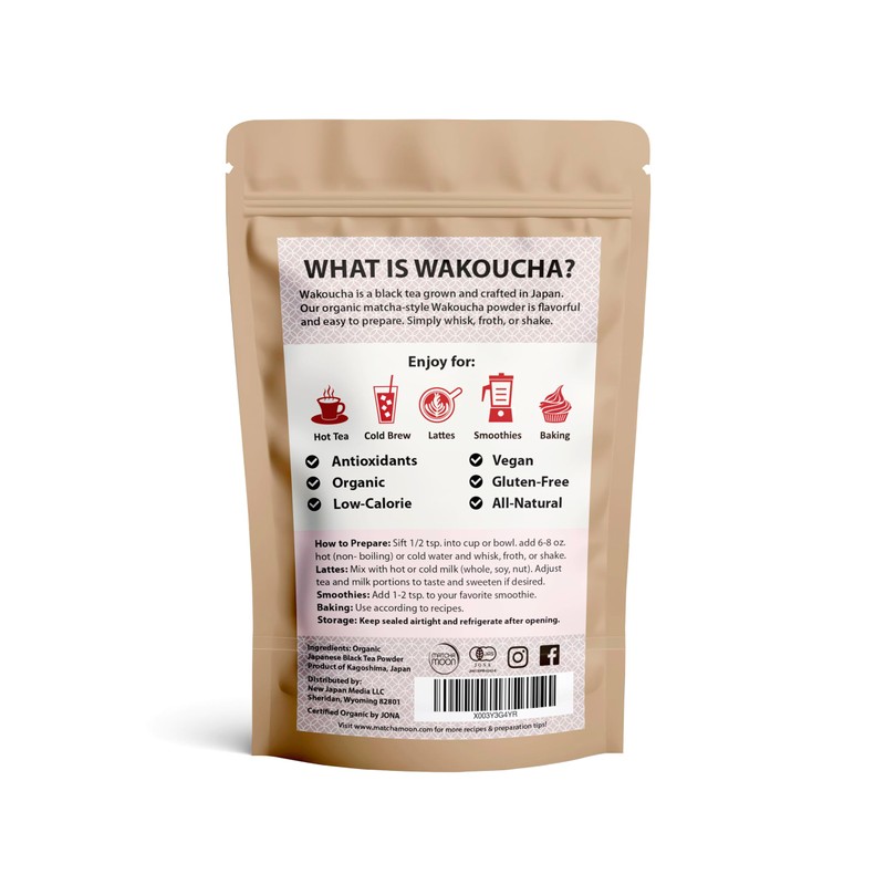 Matcha Moon Organic Matcha Style Wakoucha Black Tea Powder -