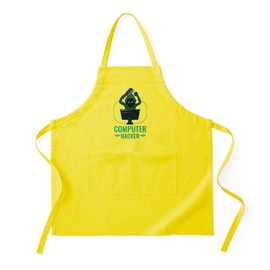 CafePress Hacking Code Cybersecurity Computer Hacker Kitchen Apron with Pockets, Grilling Apron, Baking Apron