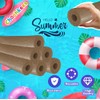 Chochkees Brown Pool Noodles Swimming Hollow Core Foam Tube, Floating