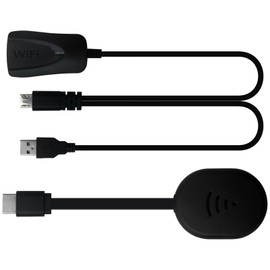 Qblahip New Wireless HDMI Display Dongle Adapter, Stream to HDTV/Projector, for iOS/Android/Windows/MacOS Compatible, Black