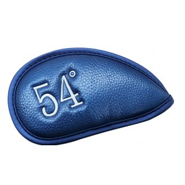 GDX-028 Golf Iron Cover, Velcro Closure, Premium Synthetic Leather, Lightweight, Abrasion Resistant, Number Embroidered, Wedge Cover, Head Protection Cover, 48°~62°
