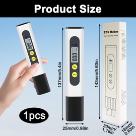 TDS Meter Ph Tester for Water TDS Meter Digital Water Tester Ph Meter for Water Water Tester 0-9990 ppm Measurement Range Suitable for Home Drinking Water Swimming Pools Hydroponics Aquariums