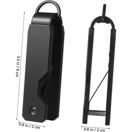 Plafope Llavero Metalico Titular de los Hombres de Inteligente Etiqueta Llaveros Hombres Organizador de Llaves Minimalista Aleación de Aluminio Negro