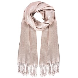 Jmkcoz Women's Pashmina Shawls Wraps Scarf for Evening Dresses Bridal Bridesmaid Wedding Winter Large Warm Soft Silky Scarves (Champagne)